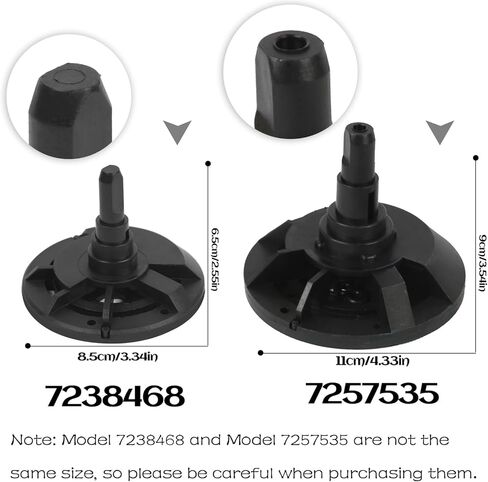 طقم دوار وختم قياسي جديد لمنقي المياه 7238468، صمامات التحكم في منقي المياه 3/4 بوصة متوافقة مع Whirlpool، Kenmore، EcoPure، GE، Morton، NorthStar in Kuwait