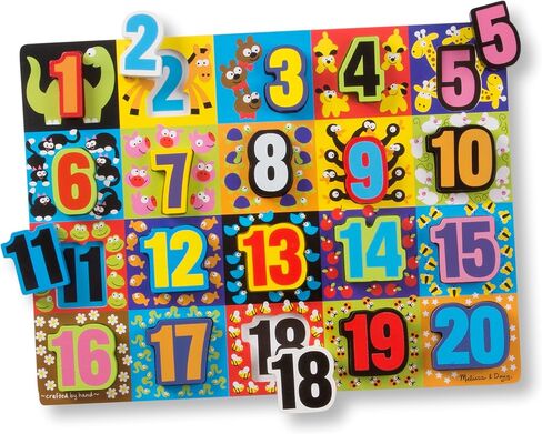 Melissa & Doug Jumbo ABC Wooden Chunky Puzzle (26 pcs) - Large Alphabet Puzzles, Wooden Puzzles For Toddlers And Kids Ages 3+ in Saudi Arabia