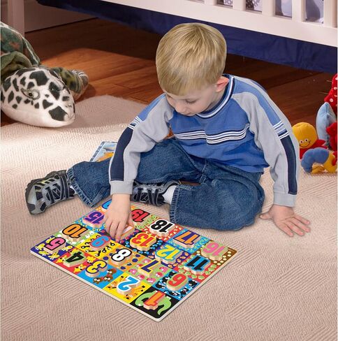 Melissa & Doug Jumbo ABC Wooden Chunky Puzzle (26 pcs) - Large Alphabet Puzzles, Wooden Puzzles For Toddlers And Kids Ages 3+ in Saudi Arabia