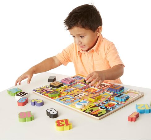 Melissa & Doug Jumbo ABC Wooden Chunky Puzzle (26 pcs) - Large Alphabet Puzzles, Wooden Puzzles For Toddlers And Kids Ages 3+ in Saudi Arabia