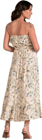 ELAN Women's Tie Strap Ruffled Maxi Dress in Saudi Arabia