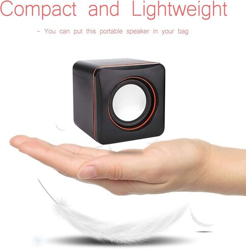 مكبرات صوت Yoidesu Mini Desktop مكبرات صوت ستيريو USB للكمبيوتر، مدمجة وخفيفة الوزن، نظام صوت صغير محمول للغاية، مناسب للكمبيوتر الشخصي، MP3، MP4، in Kuwait