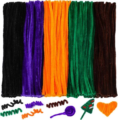 240 Pcs Pipe Cleaners Set, 4 Colors Christmas Pipe Cleaners Craft Set, Pipe Cleaner Chenille Stems Pipe Cleaners Craft Supplies for Art and Craft Projects Creative DIY Decorations in Kuwait