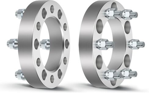 OCPTY 2PCS 1.25 inch 6x5.5 to 6x5.5 Wheel Spacers Adapters 6 Lug 12x1.5 Studs Fits for TACOMA for Montero Sport Wheel Spacer in Saudi Arabia