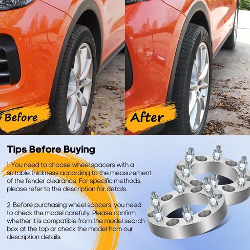 OCPTY 2PCS 1.25 inch 6x5.5 to 6x5.5 Wheel Spacers Adapters 6 Lug 12x1.5 Studs Fits for TACOMA for Montero Sport Wheel Spacer in Saudi Arabia