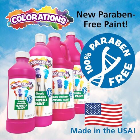 Colorations Washable Tempera Paint, Gallon, Brown, Non Toxic, Vibrant, Bold, Kids Paint, Craft, Hobby, Fun, Art Supplies in Saudi Arabia