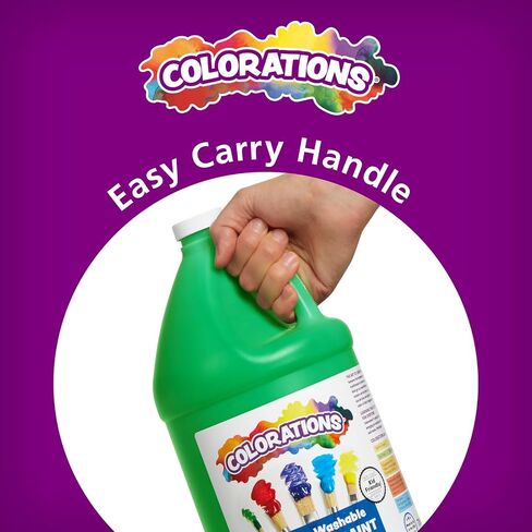 Colorations Washable Tempera Paint, Gallon, Brown, Non Toxic, Vibrant, Bold, Kids Paint, Craft, Hobby, Fun, Art Supplies in Saudi Arabia