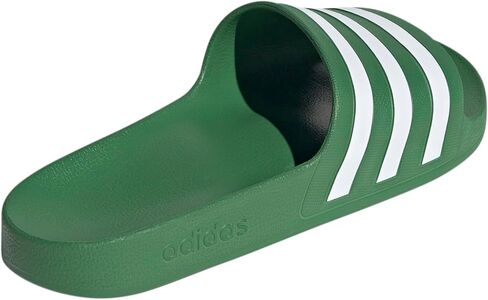 adidas Unisex Adilette Aqua Slide Sandal, Preloved Green/White/Preloved Green, 6 US Men in Saudi Arabia