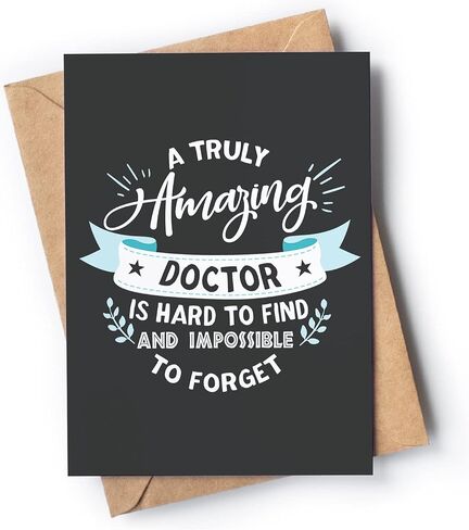 Thank You Card for Doctor | Awesome appreciation and gratitude card for men or women for any occasion: Birthday, Retirement, Graduation or just because. in Saudi Arabia