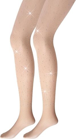 Sparkly Fishnets Tights for Women High Waist Rhinestone Fishnet Stockings Sexy Party Pantyhose in Saudi Arabia