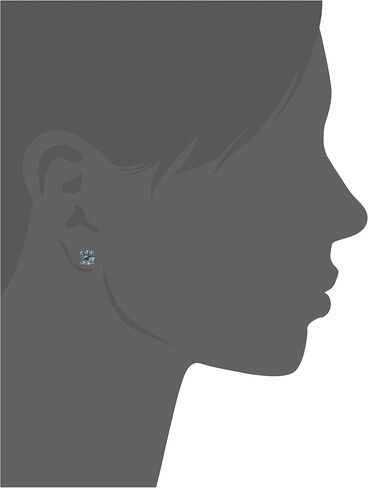 Amazon Collection Yellow Gold Plated, Platinum or Rose Gold Plated Sterling Silver Infinite Elements Cubic Zirconia Stud Earrings | White, Blue, Green, or Pink Cubic Zirconia in Saudi Arabia