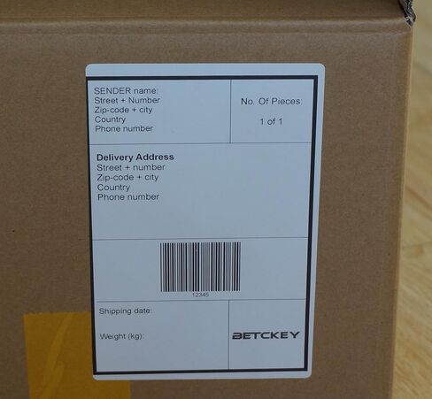 BETCKEY - 4" x 6" (102 mm x 152 mm) Shipping Labels Compatible with Zebra & Rollo Label Printer(not for dymo 4XL), Premium Adhesive & Perforated [10 Rolls, 2500 Labels] in Saudi Arabia