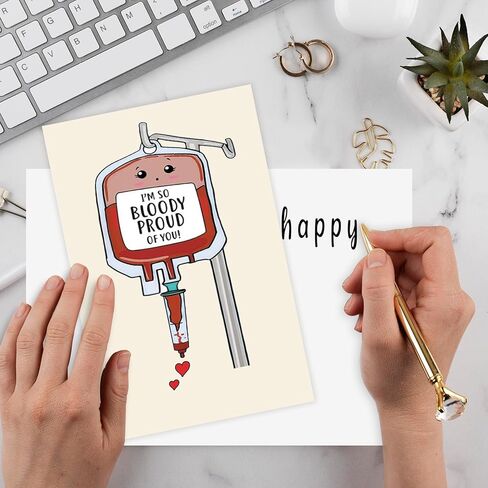 Cute Thank You Card for Heart Surgeon, Funny Thank you Gift for Women Men, Appreciation Card for Doctor Nurse Medical Staff, Thank You from the Apex of My Heart in Kuwait
