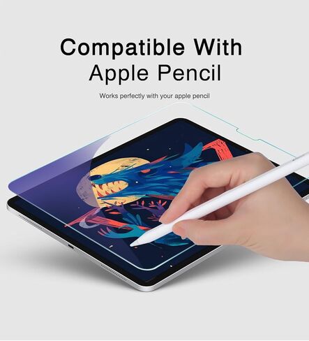 واقي شاشة مضاد للضوء الأزرق لجهاز iPad Air 5th/4th Gen (2022/2020 10.9 بوصة وiPad Pro 11 بوصة (2022/2021/2020/2018) مع واقي عدسة الكاميرا in Kuwait