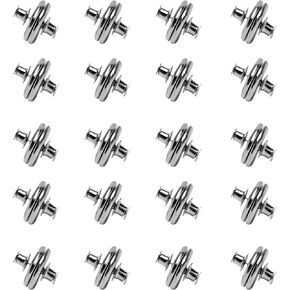 20pairs Curtain Magnets Closure,0.98" Double Sided Magnetic with Strong Heavy Magnets Curtain Magnets Clips,Curtain Weights Magnets with Back Tack-Prevent Light Leaking