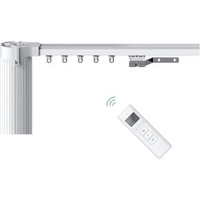 Homesupplier Smart Curtains, Automatic Curtain Rod, Compatible with Alexa, Google Home, Smart Life App, Customizable Length (13 ft)