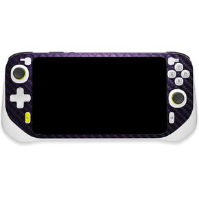 MightySkins Carbon Fiber Skin Compatible with Logitech G Cloud Gaming Handheld - Antique Purple | Protective, Durable Textured Carbon Fiber Finish | Easy to Apply | Made in The USA