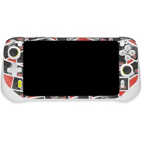 MightySkins Glossy Glitter Skin Compatible with Logitech G Cloud Gaming Handheld - Retro Controllers 3 | Protective, Durable High-Gloss Glitter Finish | Easy to Apply | Made in The USA