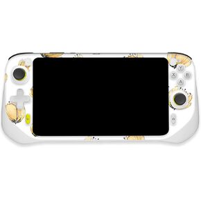 MightySkins Glossy Glitter Skin Compatible with Logitech G Cloud Gaming Handheld - Yellow Poppy | Protective, Durable High-Gloss Glitter Finish | Easy to Apply | Made in The USA