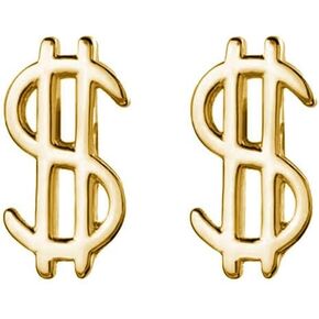 coadipress Stainless Steel Dollar Sign Stud Earrings for Women Exquisite Charm Personalized Dollar Earrings Unique Money Earrings Dainty Dollar Sign Stud Earrings Mother's Day Jewelry Gift