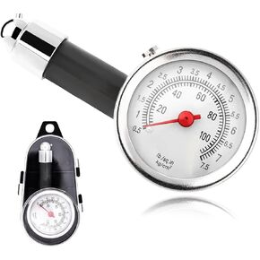 Tire Pressure Gauge for Cars, 10-100 PSI Mechanical Tire Air Pressure Tester, Accurate Digital Easy Read Tire Pressure Meter Tool, Universal Car Accessories for Motorcycle Truck