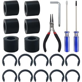 Rubber Roller Replacement, Retaining Rings for Cricut Repair Accessories, Complete Repair Kits with All Tools Compatible with Cricut Maker/Maker 3 Only