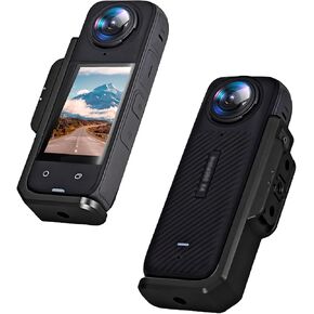 Horizontal Action Mount for Insta360 X4, 90 Degree Aluminum Vertical Bracket Adapter Elbow Adapter for Insta 360 X4 (Black)