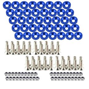 Engine Dress up Kit, 40 PCS Bumper Fender Washers ，M6 Dress up Bolts (Titanium)