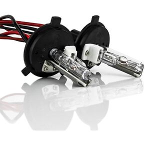 XENTEC H4 Hi/Lo 8000K HID Xenon Bulb x 1 pair w/Hi-beam Halogen (HB2/9003 Iceberg Blue)