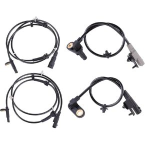 ABS Wheel Speed Sensor Set of 4 Fit Infiniti Q50 2014-2022 Q60 2017-2019 Front and Rear Wheel Speed Sensor Replace OE 479014GA0A 47901-4GA0A 479004GA0A 47900-4GA0A