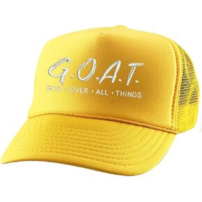 ALLNTRENDS Trucker Hat God Over All Things Snapback Christian Mesh Cap