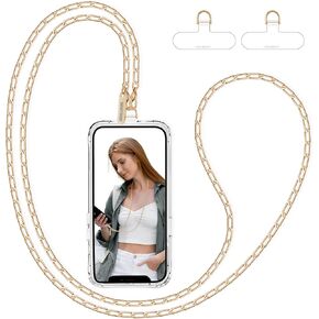 Phone Chain Crossbody Phone Lanyard Detachable Phone Strap With Metal Neck Phone Holder Phone Charm Lightweight Cell Phone Lanyard for iPhone Women Girls Travel Shopping Camp Walking in Saudi Arabia