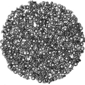 200pcs 2MM Tiny Grommets Eyelets, Self-Backing Eyelets for Beads Crafting,Clothes, Leather, Canvas (3MM, Silver) in Kuwait