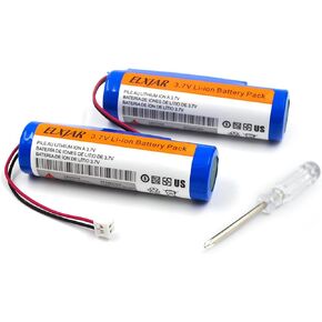(2-Pack) 3.7V 2600mAh 93837-001 Battery Replacement for Wahl Clipper 5 Star Magic Clip Cordless, Senior Cordless, Sterling 4, Lithium Ion Cordless, Designer, Beretto, Super Taper Cordless with Tool