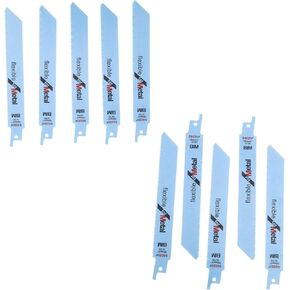 10pcs 5.91inch S922BF Reciprocating Sabre Saw Blades Metal Cutting Blades