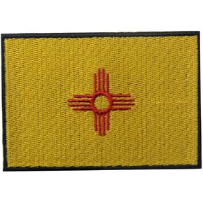 New Mexico State Flag Embroidered Emblem Iron On Sew On NM Patch