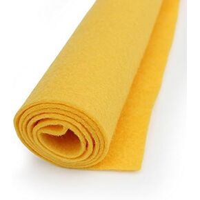 Eternal Sunshine Bold Yellow - Wool Felt Oversized Sheet - 35% Wool Blend - 1 12x18 inch Sheet