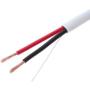 Cables Direct Online 500ft White Speaker Cable 14AWG Wire Cl2 in Wall Bulk 14/2 Gauge 2 Conductor Audio