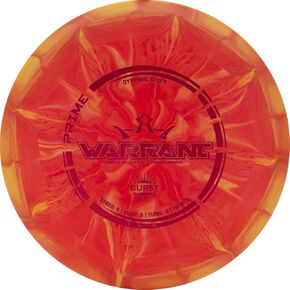 Dynamic Discs Prime Burst Warrant Disc Golf Midrange | 170g Plus | Beginner Friendly Understable Frisbee Golf Midrange | Easy to Throw Frisbee | Stamp and Burst Pattern Will Vary