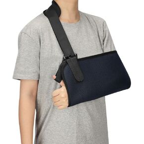 supregear Arm Sling, Lightweight Adjustable Breathable Support Strap for Rotator Cuff, Shoulder Injury, Broken & Fractured Bones Mesh Brace for Arm Wrist Elbow, Padded for Left and Right Arm Men Women