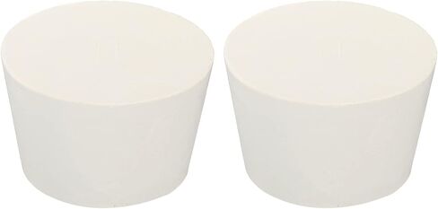 MECCANIXITY Rubber Tapered Plug 38mm to 46mm Solid Test Tubes Bungs Stopper White for Lab Home 2 Pieces in Saudi Arabia