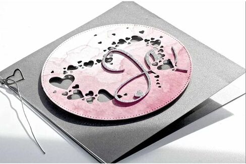 شكل قلب معدني يموت قطع يموت، الحب قلوب ورقة بطاقات قطع يموت قطع الإستنسل ل DIY النقش بطاقة صنع كتاب العلامات ورقة الزخرفية يموت سكرابوكينغ in Kuwait