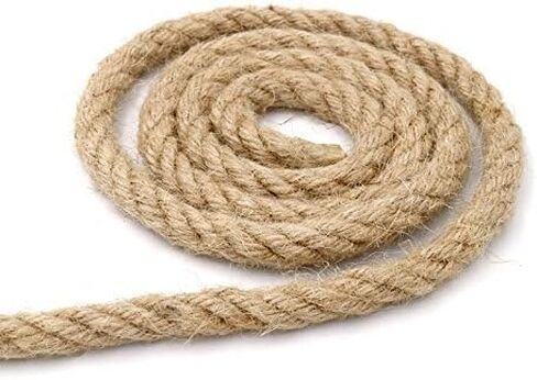 33 Feet 100% Natural Thick Jute Hemp Rope 12MM Strong String Craft Twine for DIY & Arts Crafts,Christmas Gift Packing Floristry Bundling in Saudi Arabia