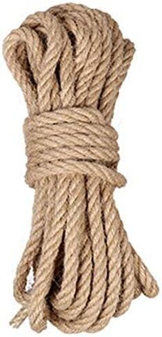 33 Feet 100% Natural Thick Jute Hemp Rope 12MM Strong String Craft Twine for DIY & Arts Crafts,Christmas Gift Packing Floristry Bundling in Saudi Arabia
