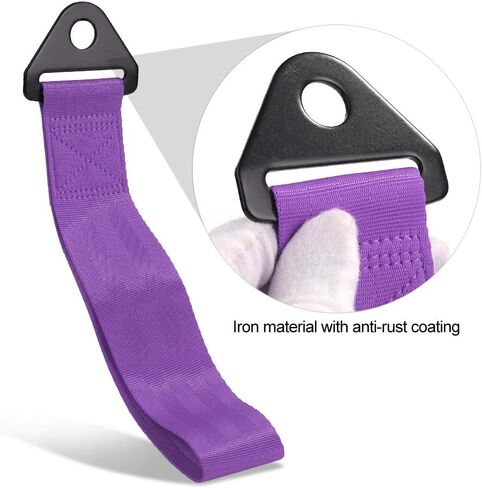 Thenice سحب حزام سباق الأحمر عالية القوة JDM نمط سحب الأشرطة العالمية الوفير الشارات - الأحمر in Kuwait