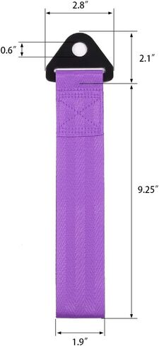 Thenice سحب حزام سباق الأحمر عالية القوة JDM نمط سحب الأشرطة العالمية الوفير الشارات - الأحمر in Kuwait