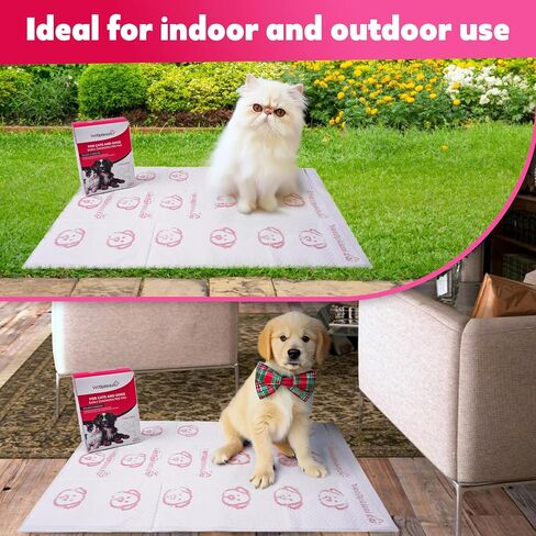 3-Pack (Each 35"x24") Advanced Health Monitoring Early Diagnostic Pee Pads for Dogs and Cats with 5-Color Health Indicator, Leak-Proof Design Adjustable Size Pee Pads for Small/Big Dogs/Cats in Saudi Arabia