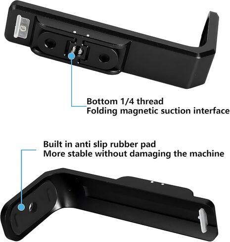 Horizontal Action Mount for Insta360 X4, 90 Degree Aluminum Vertical Bracket Adapter Elbow Adapter for Insta 360 X4 (Black) in Saudi Arabia