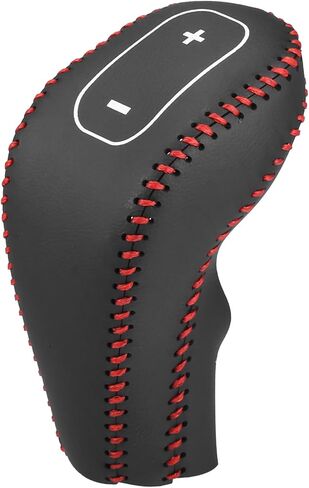 Gear Shift Knob Cover for Buick Encore 13-15 with Red Stitches Durable | Interior Transmission Shifter Boot Lever Cover Black Faux Leather 1 Pcs in Saudi Arabia