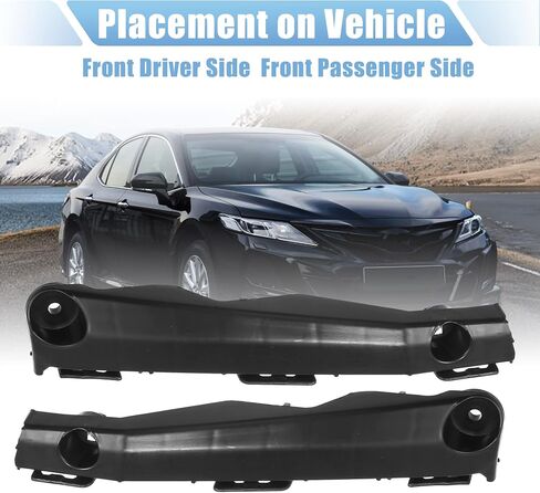 X AUTOHAUX 1 زوج دعامة مصد أمامي يسار ويمين لسيارة Toyota Camry 2.5L Hybrid LE 2015-2017 5253506190 بلاستيك أسود in Saudi Arabia